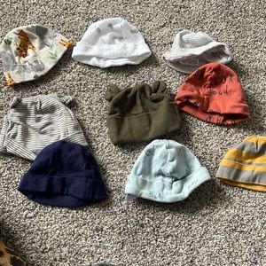 Lot of baby hats